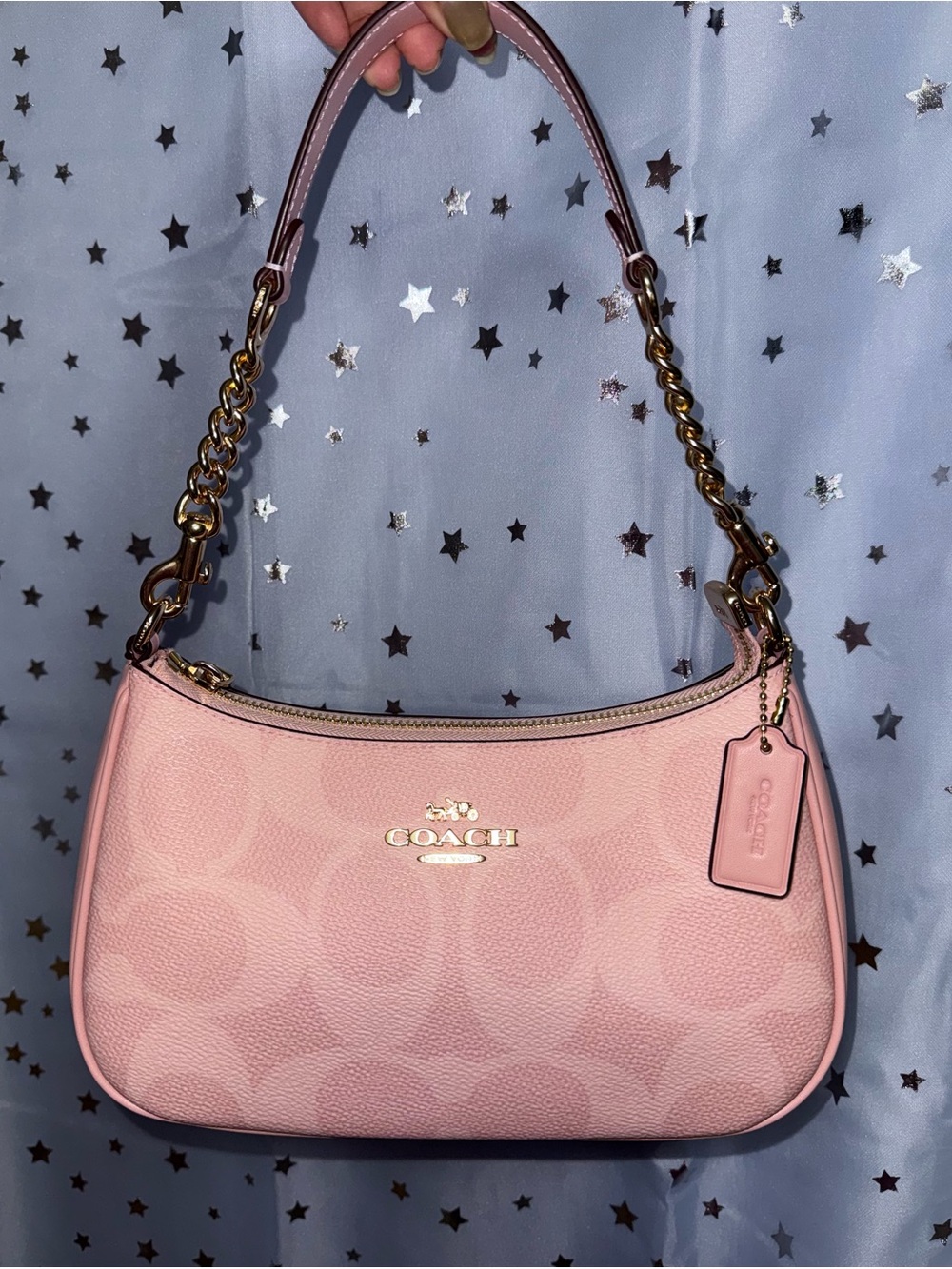 Coach Teri Shoulder Bag In Powder Pink